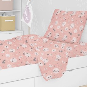 Σεντόνια Μονά (Σετ 3τμχ) Dimcol Smile 82 Coral