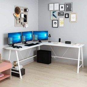 Stewehome Γραφείο Εργασίας σε Σχήμα L Λευκό 180x180 cm