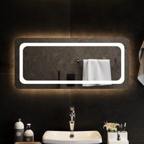 Καθρέφτης Μπάνιου με LED 90x40 εκ. - Διαφανές