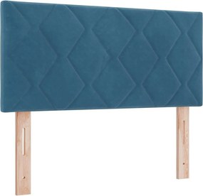 vidaXL Κεφαλάρι Σκούρο Μπλε 100 cm Βελούδο