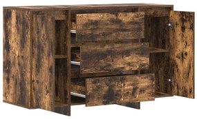 vidaXL Μπουφέ Καπνιστού Δρυός 120x41x75 εκ. Επεξεργασμένο Ξύλο