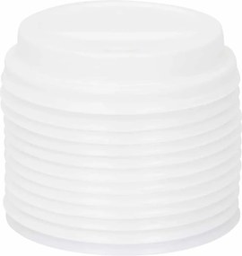 vidaXL Χάρτινα καπάκια καφέ Ø80 mm 8oz 1000 τεμάχια Λευκό πλαστικό