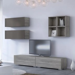 Intrahome Σύνθεση σαλονιού "SMART 1A" σε χρώμα σταχτί-λευκό Intrahomesa-00652684