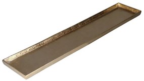 Διακοσμητικός Δίσκος Warda 022450 88x18x3cm Gold Αλουμίνιο