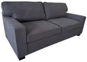 Καναπές-κρεβάτι διθέσιος με αναδιπλούμενο στρώμα Polaris ανθρακί ύφασμα 181x91x83εκ