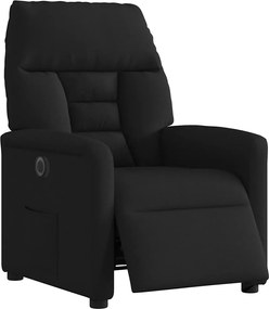vidaXL Πολυθρόνα Ανακλινόμενη Ηλεκτρική Μαύρη Υφασμάτινη