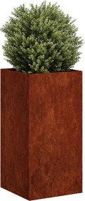 vidaXL Γλάστρα Κήπου Σκ rusty 40 x 40 x 80 cm