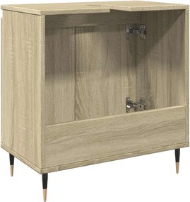 vidaXL Ντουλάπι Μπάνιου Sonoma Δρυς 58 x 33 x 60 εκ. από Επεξεργ. Ξύλο