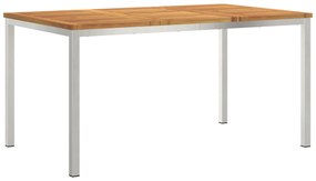 vidaXL Τραπέζι Εξωτερικού Χώρου 150x90x75 εκ Μασίφ Ξύλο Ακακίας