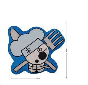 Μαξιλάρι One Piece Κίτρινο Μαύρο πολυεστέρας Έντυπη