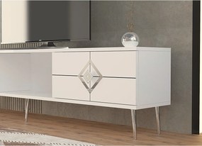 Stewehome Έπιπλο τηλεόρασης με ντουλάπι σε μοντέρνο στιλ 150x30x41 cm