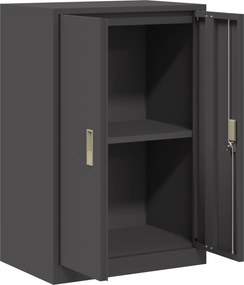 vidaXL Ντουλάπι αποθήκευσης Μαύρο 60 x 40 x 90 cm Ατσάλι