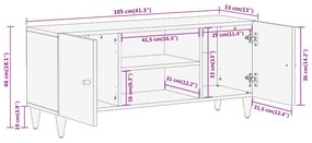 ΈΠΙΠΛΟ ΤΗΛΕΟΡΑΣΗΣ 105 X 33 X 46 ΕΚ. ΑΠΟ ΜΑΣΙΦ ΞΥΛΟ ΜΑΝΓΚΟ 358248