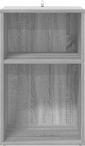 vidaXL Ντουλάπι δίσκων βινυλίου Γκρι Sonoma 38 x 33 x 61 εκ