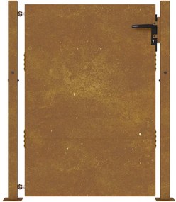 vidaXL Πόρτα Κήπου 100x125 εκ. από Ατσάλι Corten