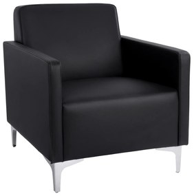 Πολυθρόνα NELLIE C3159.11 με PU Μαύρο 64x71x71Υ εκ. 64x71x71 εκ.