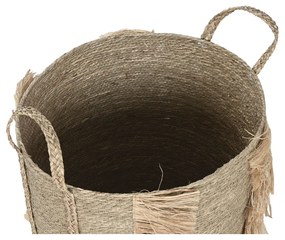 Σετ Καλαθιών Home ESPRIT Φυσικό Θαλασσινό γρασίδι (2 Τεμάχια)