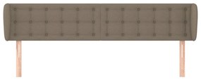 vidaXL Κεφαλάρι με Πτερύγια Taupe 203 x 23 x 78/88 εκ. Υφασμάτινο