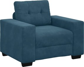 vidaXL Πολυθρόνα-Καναπέ Μπλε Βελούδινη 100x78x80 εκ.