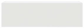 vidaXL Ντουλάπι τοίχου μπάνιου λευκό Ξύλινο μηχανουργικό ξύλο