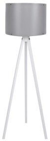 FLOOR LAMP IN WHITE AND GREY  Φ38x145cm. 38x38x145 εκ.