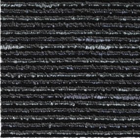 vidaXL Πλακάκι Χαλιού Ριγέ Μαύρο 50 x 50 cm 36 pcs