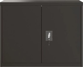 vidaXL Αρχειοθήκη Μαύρη 90 x 40 x 110 εκ. Ατσάλινη
