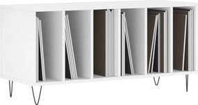 vidaXL Έπιπλο Δίσκων Λευκό 100 x 38 x 48 εκ. από Επεξεργασμένο Ξύλο