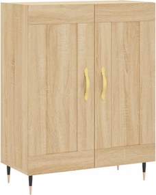 vidaXL Ντουλάπι Sonoma δρυς 69,5 x 34 x 180 εκ. από Επεξεργασμένο Ξύλο