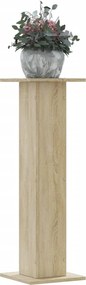 vidaXL Βάσεις Φυτών 2 Τεμ. Sonoma Δρυς 30x30x95 εκ. Επεξεργασμένο Ξύλο