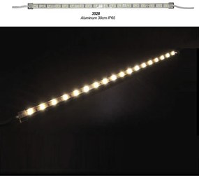 Adeleq Μπάρα Led Μίνι Αλουμινίου 30Cm 12Vdc 1.5W 18Led Θερμό Ip65 30-3330300