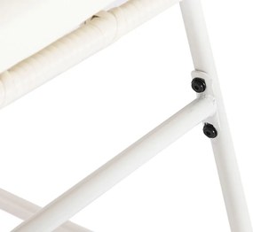 Έπιπλα κήπου DKD Home Decor Λευκό 124 x 74 x 84 cm (4 Τεμάχια)