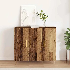 vidaXL Πλαϊνό γραφείο Παλιό ξύλο 90 x 34 x 80 εκ. Επεξεργασμένο ξύλο