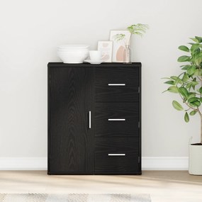 vidaXL Πλαϊνό γραφείο Μαύρη δρυς 60 x 31 x 70 εκ Επεξεργασμένο ξύλο