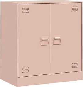 vidaXL Ντουλάπι Ροζ 67 x 39 x 73 εκ. από Ατσάλι