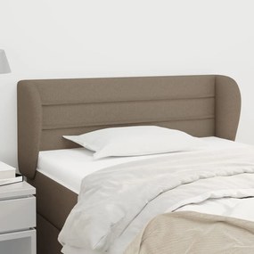Κεφαλάρι με Πτερύγια Taupe 83 x 23 x 78/88 εκ. Υφασμάτινο - Μπεζ-Γκρι