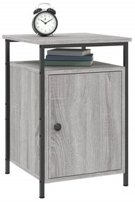 vidaXL Κομοδίνα 2 τεμ. Γκρι Sonoma 40x42x60εκ. από Επεξεργασμένο Ξύλο