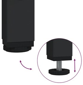 vidaXL Τραπέζι Κονσόλα με Ράφι Καφέ Δρυς 100x29x75 εκ. Επεξεργ. Ξύλο