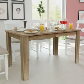vidaXL Τραπεζαρία Χρώμα Δρυς 140 x 80 x 75 εκ.