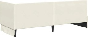 vidaXL Κρεβάτι Γωνίας Κρεμ 80 x 200 cm Βελούδο