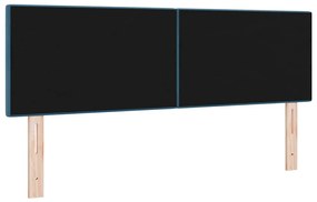 vidaXL LED κεφαλάρι με φώτα λωρίδας LED Μπλε 144 cm Πολυεστέρας