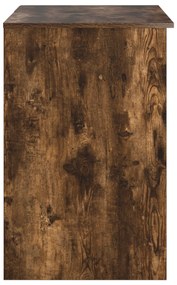 vidaXL Γραφείο με αποθήκευση Καπνιστού δρυ 90x49.5x75 εκ. Επεξεργασμένο ξύλο