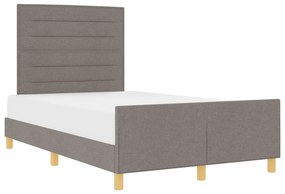 vidaXL Κρεβάτι Ταμπά 120x200 εκ. Υφασμάτινο