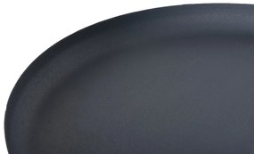 ΤΡΑΠΕΖΙ ΒΟΗΘΗΤΙΚΟ ΣΤΡΟΓΓΥΛΟ DELBEL HM4261.05 ΜΕΤΑΛΛΟ ΜΠΛΕ ΣΚΟΥΡΟ Φ39,5x53,5Υ εκ. - 0535386 - HM4261.05
