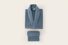 Family Bathrobe Set (4 Pieces) 1061A-047-1 Blue
White