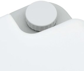 vidaXL Τουαλέτα Κάμπινγκ Γκρι και Λευκό 41,5 x 36,5 x 30 cm