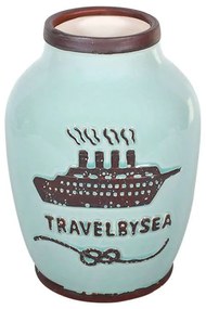 Βάζο Κεραμικό Travel By Sea 373-91-955 17,5cm 7151 Veraman Κεραμικό