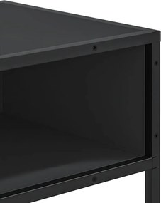 vidaXL Τραπέζι Κονσόλα Μαύρο 90x35x80 εκ. Επεξεργασμένο Ξύλο
