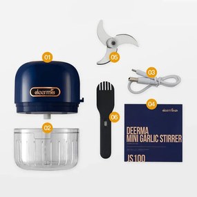 Πολυκόφτης DEERMA JS100 150ml 40W 3 λεπίδες με μπαταρία και 3 αιχμηρές λεπίδες