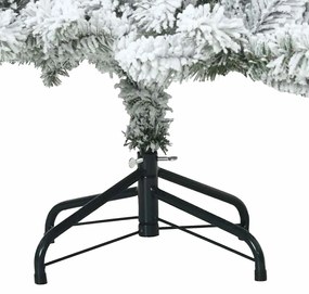 vidaXL Τεχνητό Χριστουγεννιάτικο Δέντρο με Χιόνι με βάση Λευκό 150 cm